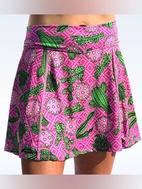 Pickleball Bella Skort Catus Makes Perfect Size 2 US Medium Tennis Golf Mini